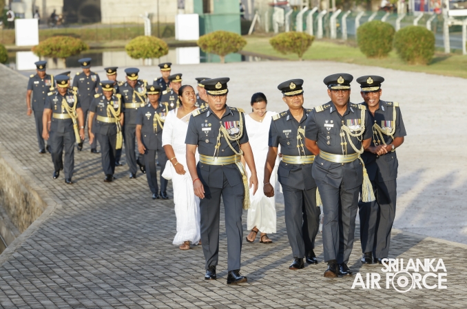 SLAF FALLEN WAR HEROES HONOURED AT THE WAR HEROES MONUMENT SLAF TRADE TRAINING SCHOOL, EKALA